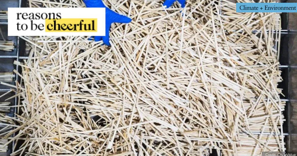 As seen on Reasons to be Cheerful: Making a Desk with 10,000 Recycled Chopsticks